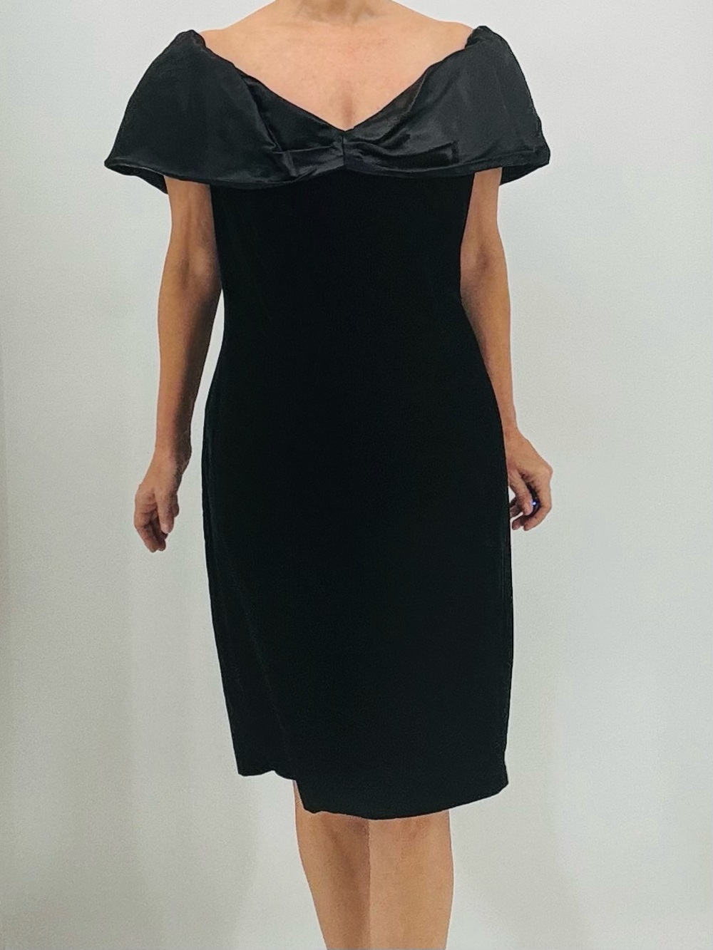 Vintage 90s Mayvens of California Princess Diana Revenge Dress Velvet Cocktail